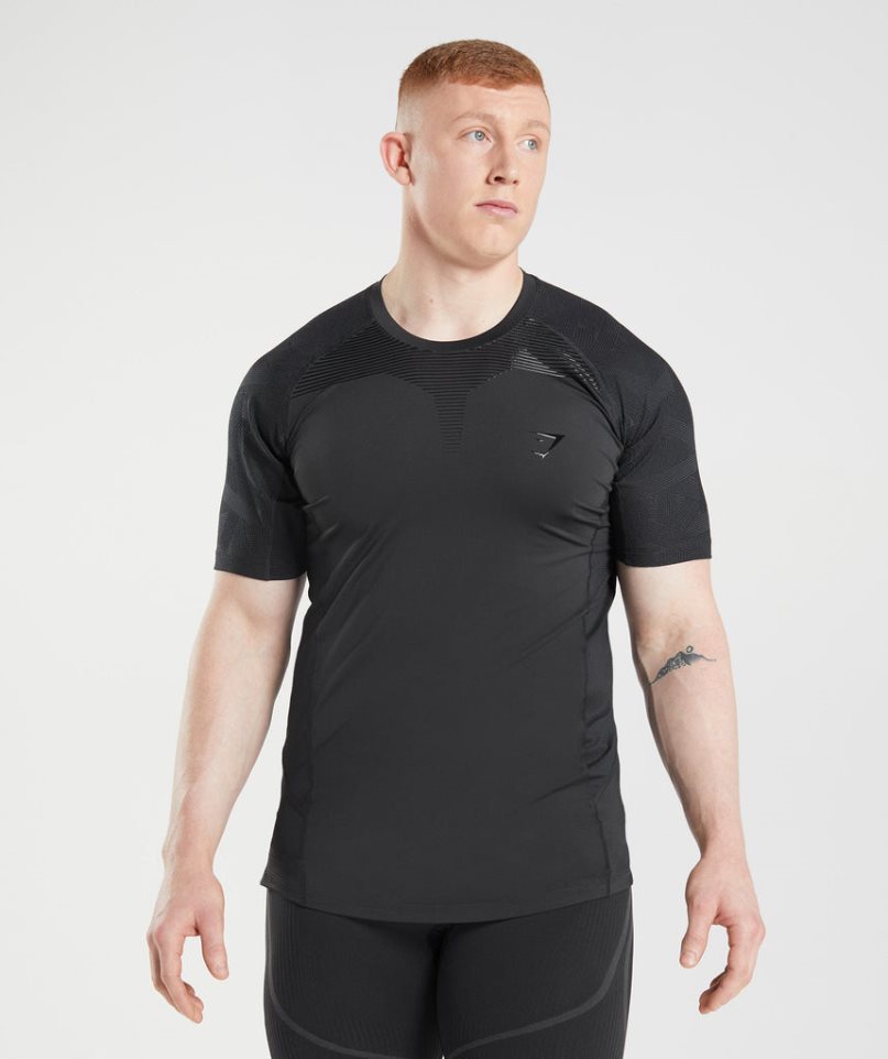 Men\'s Gymshark 315 T-Shirts Black | CA 0ADN87